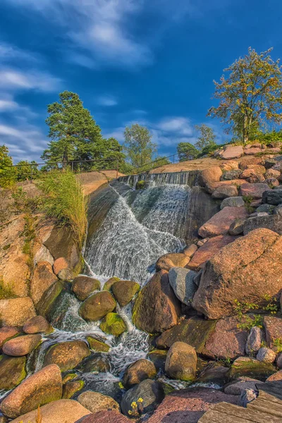 芬兰科特卡公园瀑布 — 图库照片