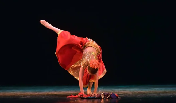 Russia Petersburg 2019 Indian Classical Dance Children Stage Performance Children — Stock Photo, Image