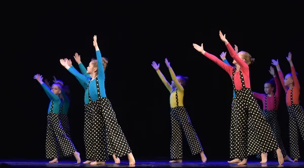 Russia Petersburg 2019 Performance Children Dance Collective Open Festival Creativity — Stock Photo, Image