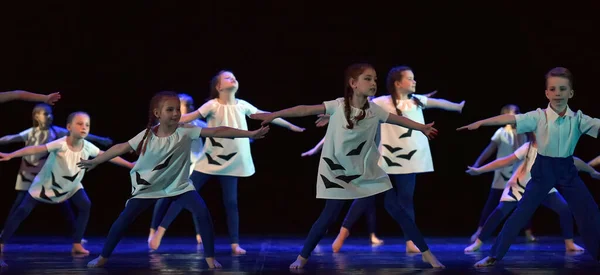 Russia Petersburg 2019 Performance Children Dance Collective Open Festival Creativity — Stock Photo, Image