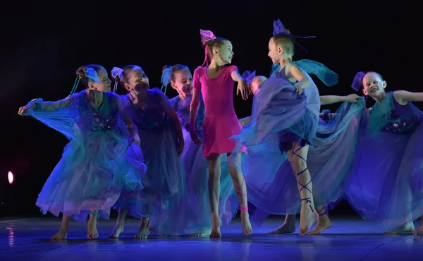 Russia Petersburg 2019 Performance Children Dance Group Ballet Chareography Open — Stock Photo, Image