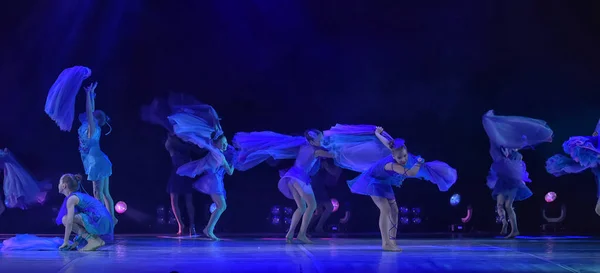 Russia Petersburg 2019 Performance Children Dance Group Ballet Chareography Open — Stock Photo, Image