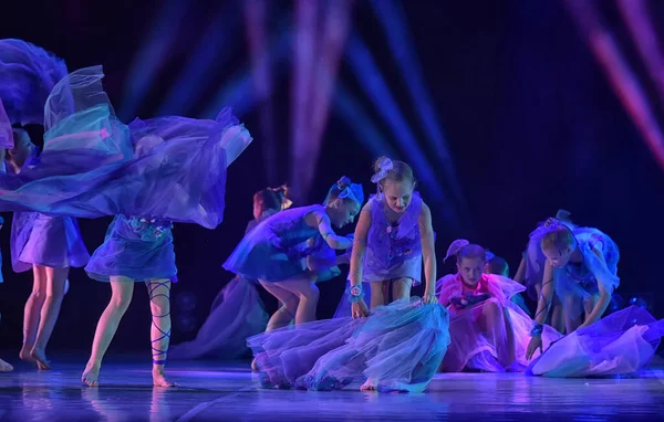 Russia Petersburg 2019 Performance Children Dance Group Ballet Chareography Open — Stock Photo, Image