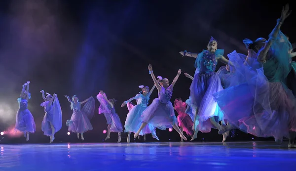 Russia Petersburg 2019 Performance Children Dance Group Ballet Chareography Open — Stock Photo, Image