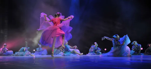 Russia Petersburg 2019 Performance Children Dance Group Ballet Chareography Open — Stock Photo, Image