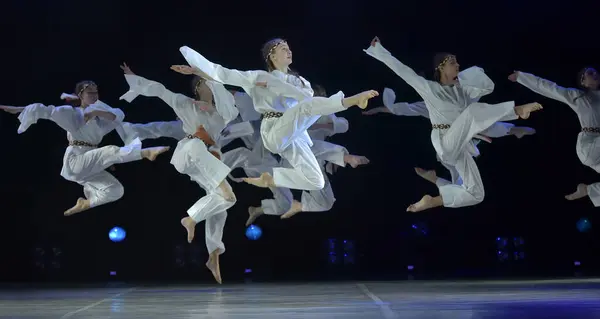 Rusya Petersburg 2019 Çocuk Dans Grubu Balesi Kareografi Açık Yaratıcılık — Stok fotoğraf