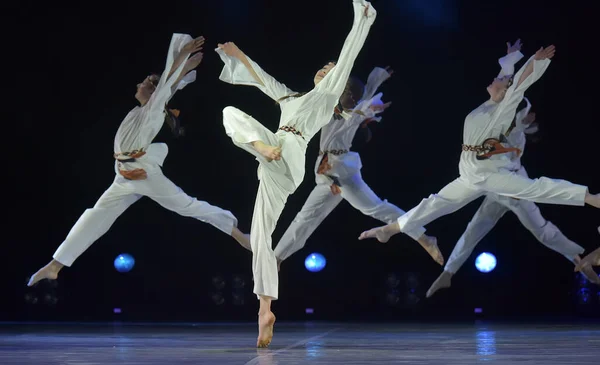 Rússia São Petersburgo 2019 Realização Grupo Dança Infantil Balé Chareografia — Fotografia de Stock