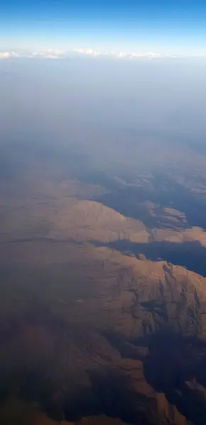 Widok Góry Okna Samolotu — Zdjęcie stockowe