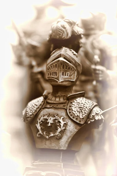 Toy Souvenir Knight Close — Stock Photo, Image