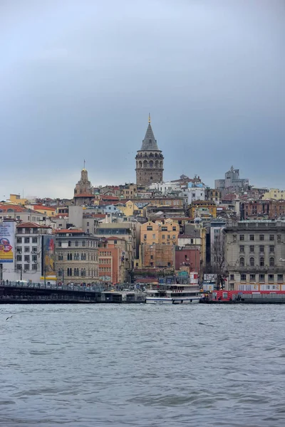 Turchia Istanbul 2018 Veduta Della Torre Galata Istanbul Caso Pioggia — Foto Stock