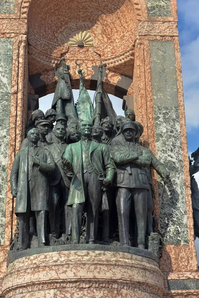 Turquia Istambul 2018 Monumento República Monumento República Famoso Monumento Localizado — Fotografia de Stock