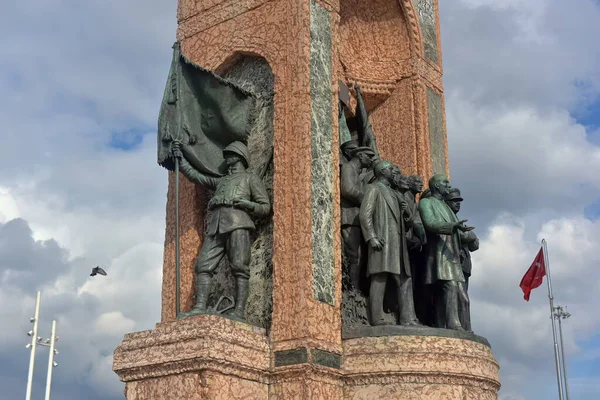Турция Стамбул 2018 Памятник Республики Памятник Республике Известный Памятник Расположенный — стоковое фото