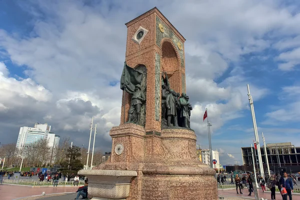 Turquia Istambul 2018 Monumento República Monumento República Famoso Monumento Localizado — Fotografia de Stock