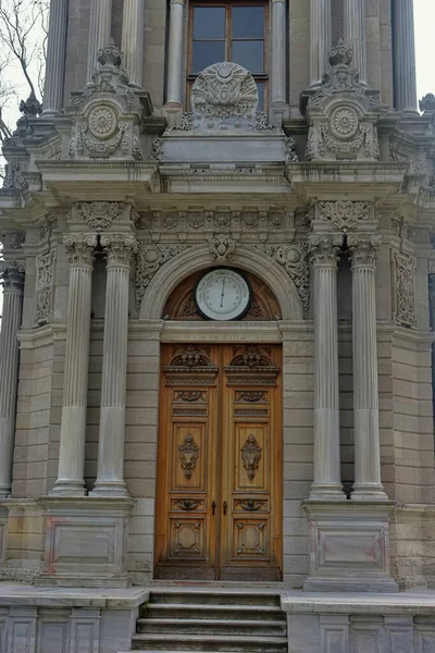 Türkei Istanbul 2018 Uhrturm Saat Kulesi Park Des Dolmabahce Palastes — Stockfoto