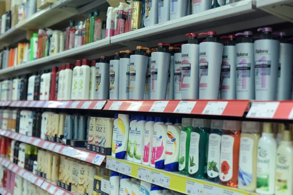 Finland Lappeenranta 2018 Shampoos Een Supermarkt — Stockfoto