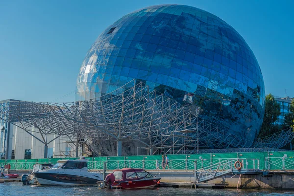 Kalininingrad Rusia 2020 Barco Flotante Irbensky Amanecer Terraplén Flota Histórica — Foto de Stock