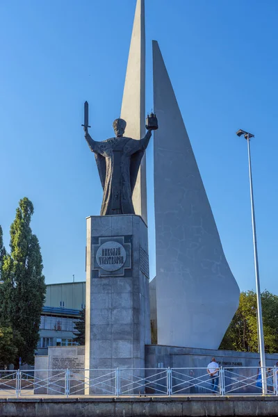 Russia Kaliningrad 2020 Monumento Nicola Taumaturgo Sul Terrapieno — Foto Stock