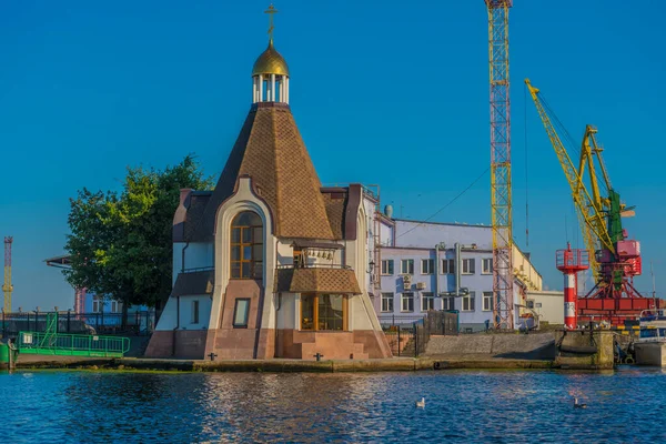 Kaliningrad Russia 2020 Tempio Del Prelato Nicholas Wonderworker Nel Territorio — Foto Stock