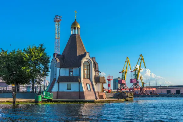 Kaliningrad Russia 2020 Tempio Del Prelato Nicholas Wonderworker Nel Territorio — Foto Stock