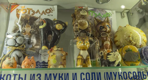 Zelenogradsk Rusko 2020 Murarijské Muzeum Koček Kolekce Uměleckých Koček Vodárenské — Stock fotografie