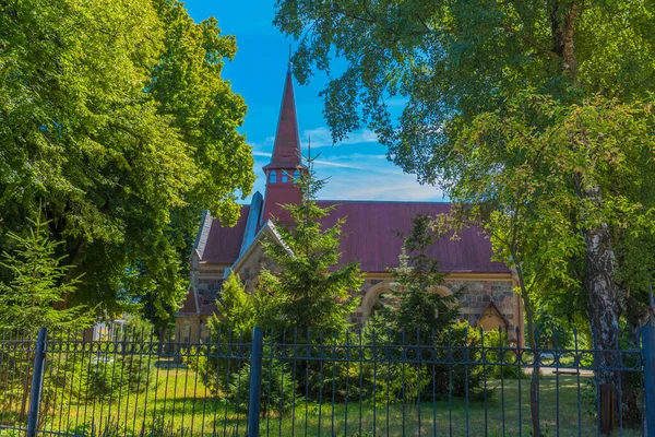 Amber Rússia 2020 Templo Honra Ícone Kazan Mãe Deus Dia — Fotografia de Stock