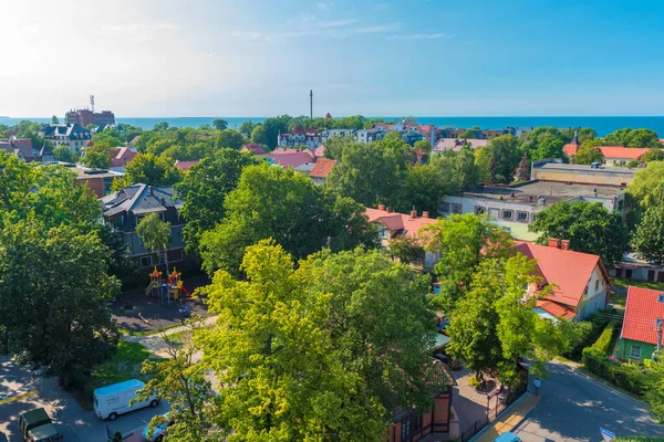 Zelenogradsk Russland 2020 Herrliche Stadtlandschaft Die Von Der Aussichtsplattform Des — Stockfoto