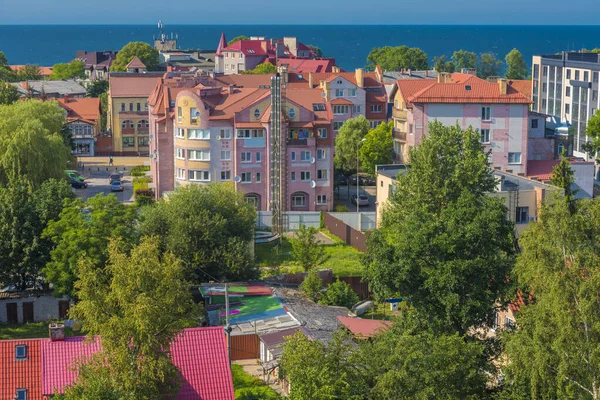 Zelenogradsk Rusia 2020 Magnífico Paisaje Ciudad Que Puede Ver Desde — Foto de Stock