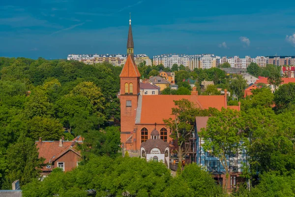 Zelenogradsk Rusya 2020 Şehir Merkezindeki Kulesinin Gözlem Güvertesinden Görülebilen Muhteşem — Stok fotoğraf