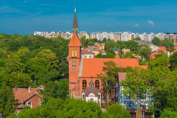 Zelenogradsk Rusya 2020 Şehir Merkezindeki Kulesinin Gözlem Güvertesinden Görülebilen Muhteşem — Stok fotoğraf