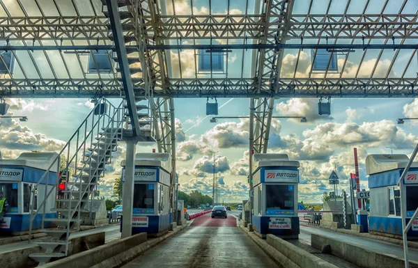 Rusia Voronezh 2020 Punto Pago Autopista Peaje Alta Velocidad —  Fotos de Stock