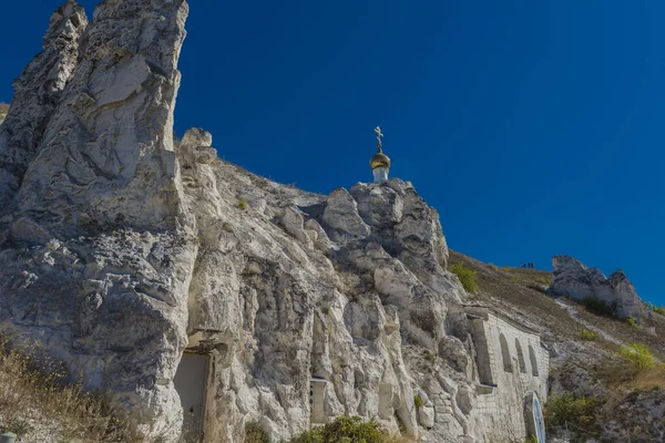 Voronezh Region Russland 2020 Divnogorsky Mariä Himmelfahrt Höhlenkloster Der Diözese — Stockfoto