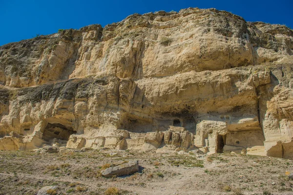 Crimea Bakhchisarai 2020 Pozostalosci Sredniowiecznego Fortess Miasto Wedlug Innych Zrodel — Zdjęcie stockowe