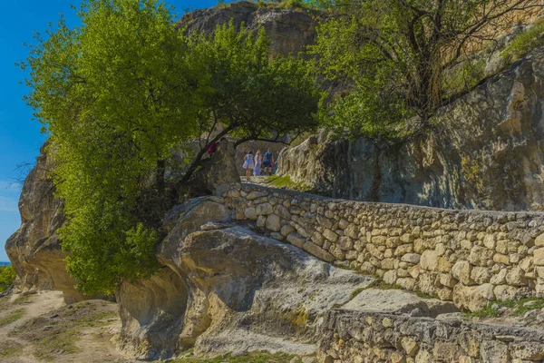 Crimea Bakhchisarai 2020 Resti Una Città Fortezza Medievale Secondo Altre — Foto Stock