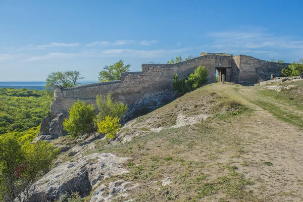 Krim Bakhchisarai 2020 Overblijfselen Van Een Middeleeuwse Vestingstad Volgens Andere — Stockfoto