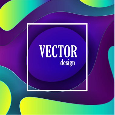 Yeni modern futuristik tarzı arka plan kompozisyonu yuvarlak renkli şekiller yapılmış. Vektör çizim.