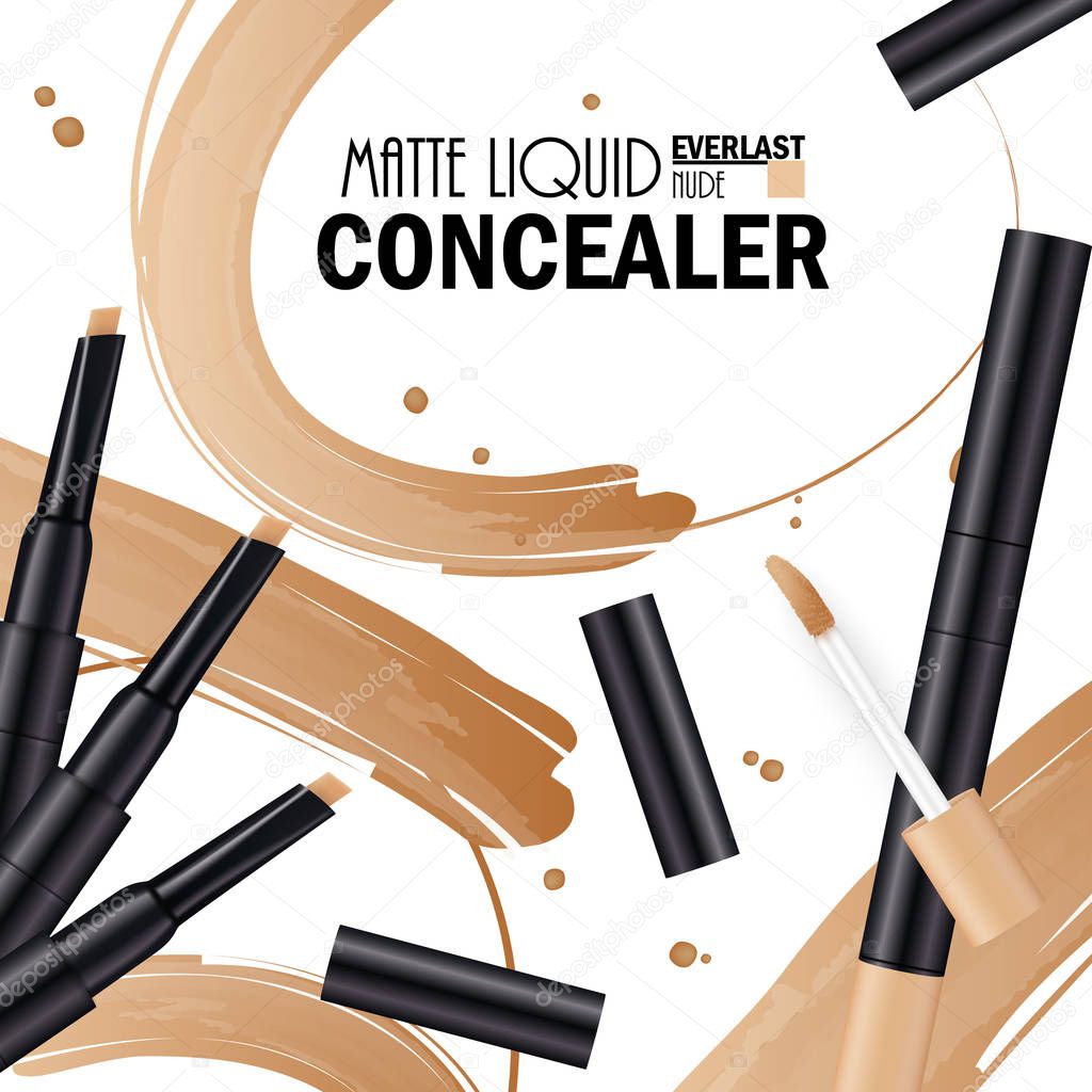 Beautiful Concealer Poster for the promotion of cosmetic premium