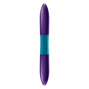 Bir maskara tüpü ve bir değnek aplikatörü. Eyel ile kozmetik şişe