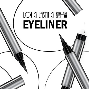 Güzel eyeliner Pen afiş kozmetik promosyon için Prem