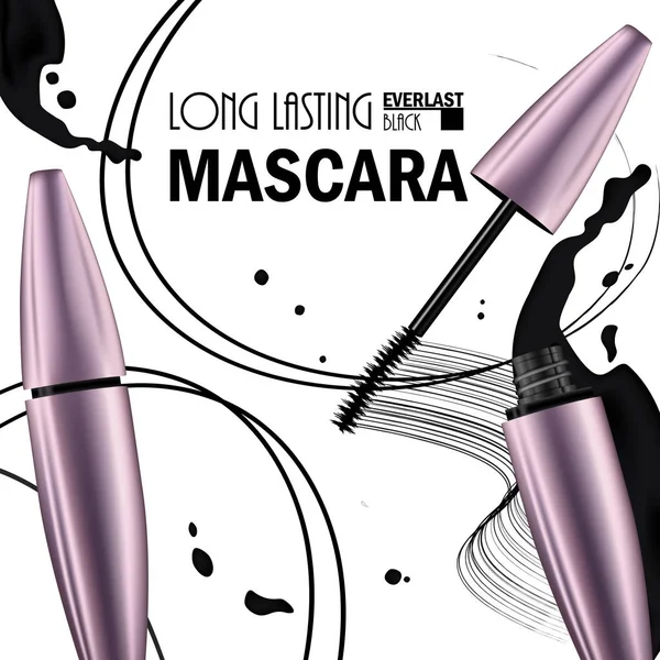 Kozmetik prim maskara p tanıtımı için güzel poster