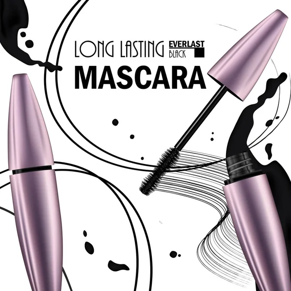 Kozmetik prim maskara p tanıtımı için güzel poster