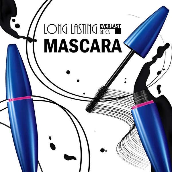 Kozmetik prim maskara p tanıtımı için güzel poster