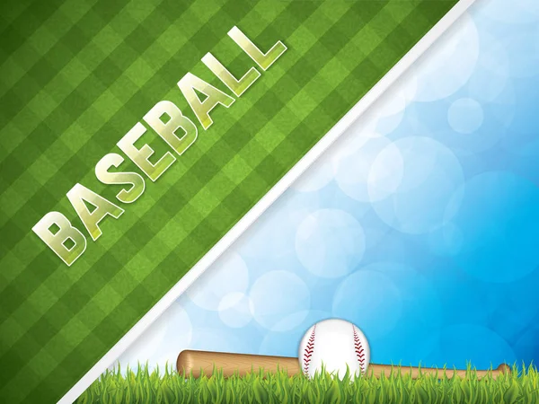 Brochure Illustration Vectorielle Baseball — Image vectorielle