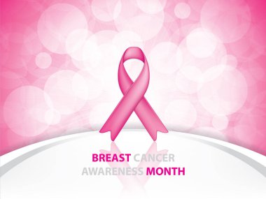 Meme Kanseri Bilinçlendirme şerit arka plan