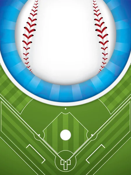 Бейсбольная Брошюра Векторная Иллюстрация — стоковый вектор