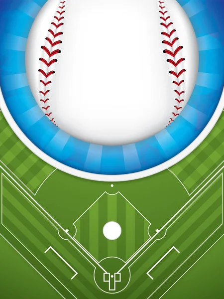 Honkbal Brochure Vectorillustratie — Stockvector