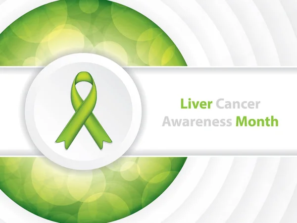 Liver Cancer Awareness Month Background Inglés Ilustración Vectorial — Vector de stock