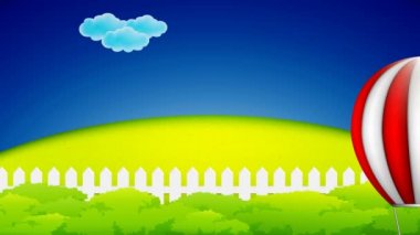 4 k animasyon, sıcak hava balonları hava grubu