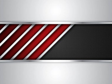 arka plan, metalik kırmızı broşür, vektör