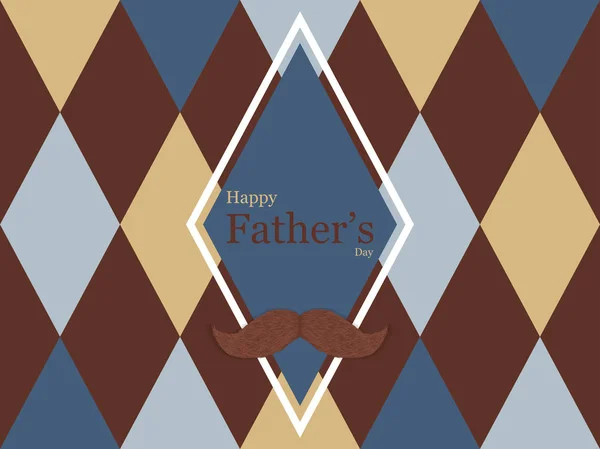Carte Vœux Happy Fathers Day Illustration Vectorielle — Image vectorielle