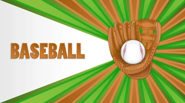 Honkbal handschoen vector — Stockvector